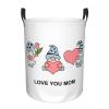I Love You, Mom! Se Gnome Laundry Basket, Round Storage Basket, 40 x 50 cm view 1