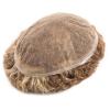 Men’s Human Hair Toupee System, Full Lace, 15 mm, Curly and Breathable view 2