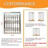 Retractable Folding Window Safety Bars, Custom Size, 88 x 140 cm view 3