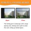 Retractable Folding Window Safety Bars, Custom Size, 88 x 140 cm view 4