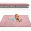 Atemrdsye Baby Crawling Mat, 90 x 120 cm, Pink, 2.5 cm Thick Foam Play Mat view 1