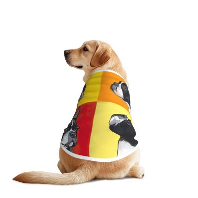 Pug Print Dog Outfit for Medium and Large Dogs