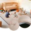 Baby Play Mat 130 x 190 cm, Light Brown, 2.5 cm Thick Foam view 2