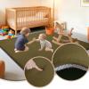 Baby Crawling Mat 100 x 220 cm Army Green, 2.5 cm Thick Foam Play Mat with Non-Slip Backing view 2