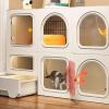 Large Indoor Cat Enclosure, DIY Cat Playpen, Removable Metal Wire Cage for 1–2 Cats and Small Pets view 3