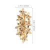 Gold Zinc Alloy Hair Clip with Rhinestones for Women view 2