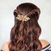 Gold Zinc Alloy Hair Clip with Rhinestones for Women view 4