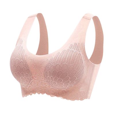 Generic Women's Underwear Without Underwire, Sleep Bra, Latex Underwear, Seamless Back, Heart Bar (XXXXL)