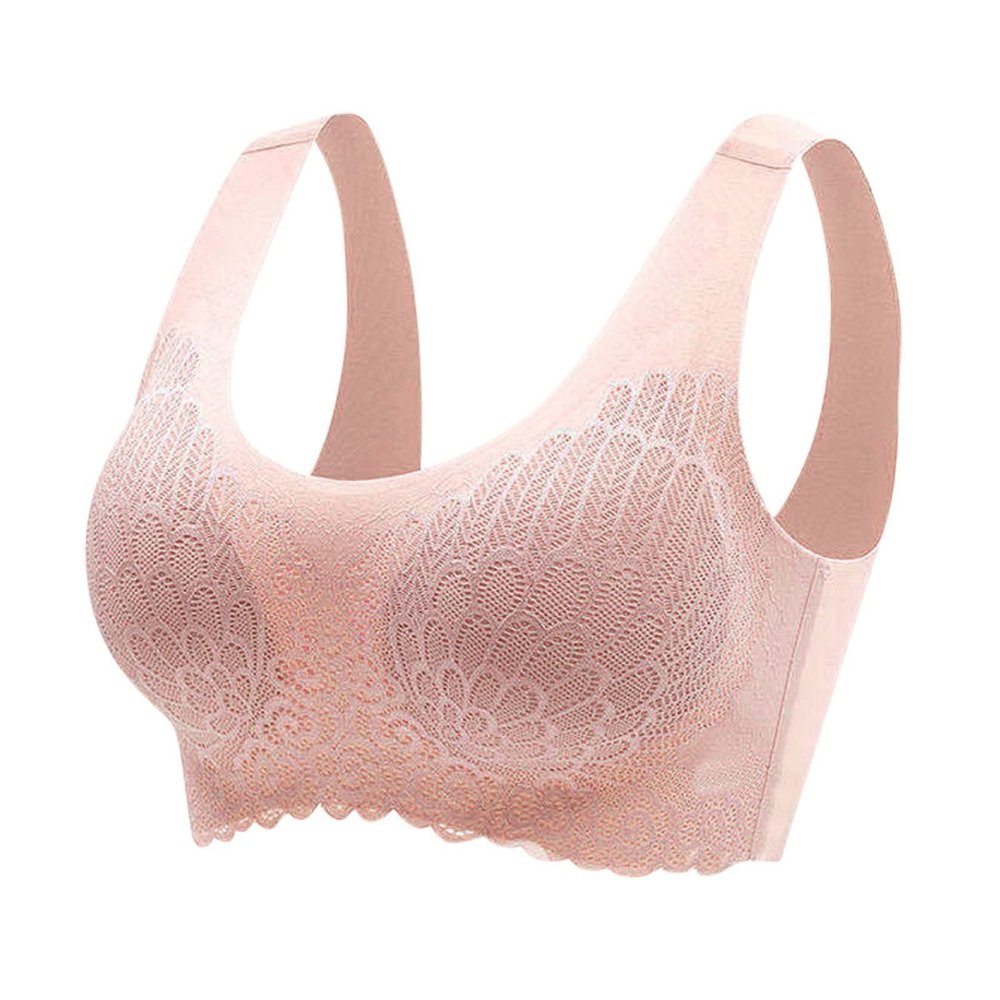 Generic Women's Underwear Without Underwire, Sleep Bra, Latex Underwear, Seamless Back, Heart Bar (XXXXL)