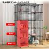 Large Cat Cage, Indoor Enclosure, Removable Metal Wire Playpen, Black view 4