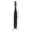 Eyebrow Brush with Eyelash Brush, Aluminum, Black view 2