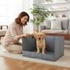 Portable Foldable Dog Toilet Tray with High Walls view 3