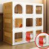 Indoor Cat Cage with Cat Ladder, Scratching Post and Bed view 3