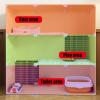 Indoor Cat Cage with Cat Ladder, Scratching Post and Bed view 4