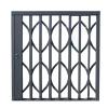 Gray Foldable Window Security Bars, 80–100 cm, Break-In Resistant, Lockable (60 x 100 cm) view 1