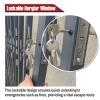Gray Foldable Window Security Bars, 80–100 cm, Break-In Resistant, Lockable (60 x 100 cm) view 4