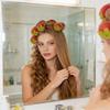 Strawberry-Design Hair Curlers, 6 Pieces, Soft and Comfortable, No-Heat Styling view 2