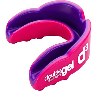 d3 Sports Mouthguard, Dual-Layer Gel, Adults 12+, Pink/Purple