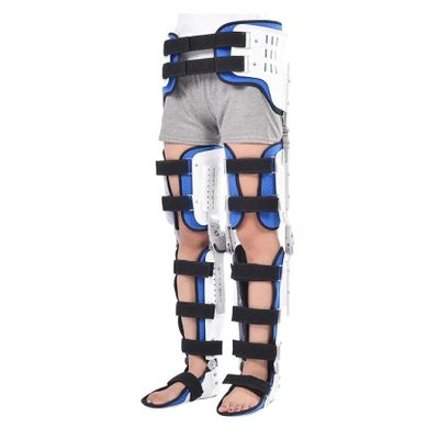Adjustable Hip-Knee-Ankle Orthosis for Stability and Support, Reusable Leg Stabilizer with Adjustable Straps for Post-Op Recovery, Left/Right