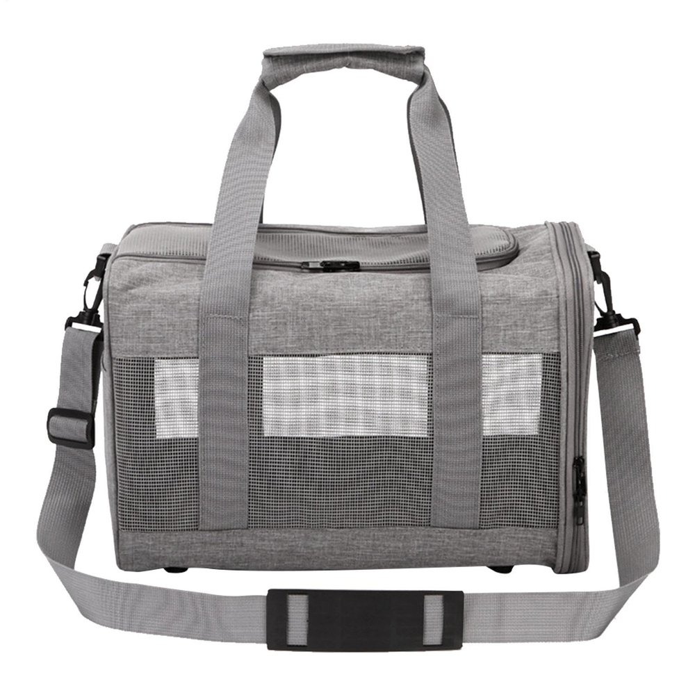 Portable Cat Carrier Bag with Handle and Pocket