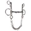 YushiTrading Stainless Steel Jointed Mouth Pelham Bit for Horses view 2
