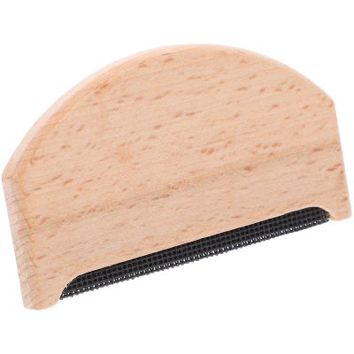 VICASKY Wool Clothing Lint Remover Wooden Comb with Integrated Brush