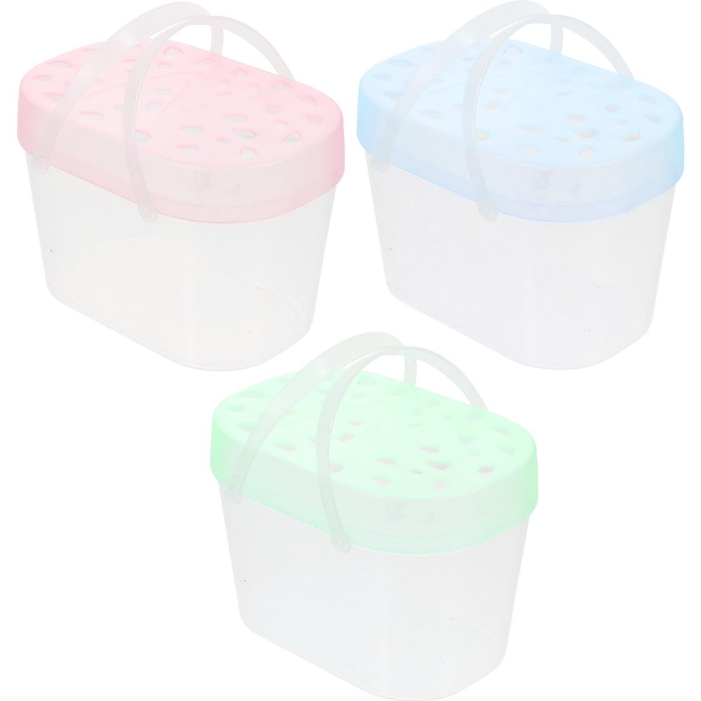 VALICLUD 3-Pack Plastic Transport Boxes for Small Pets