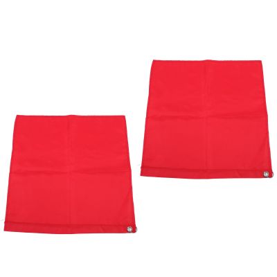 Alomejor Riding Flag Set with 2 Premium Nylon Training Flags (Red)