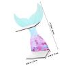 CORHAD Floating Wooden Mermaid-Shaped Wall Shelf with Cutout Design for Nursery and Bathroom Decor view 2