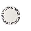 NUOBESTY Round Crawling Rug, 26 Letters, Cotton, Non-Slip, Pink view 1