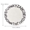 NUOBESTY Round Crawling Rug, 26 Letters, Cotton, Non-Slip, Pink view 2