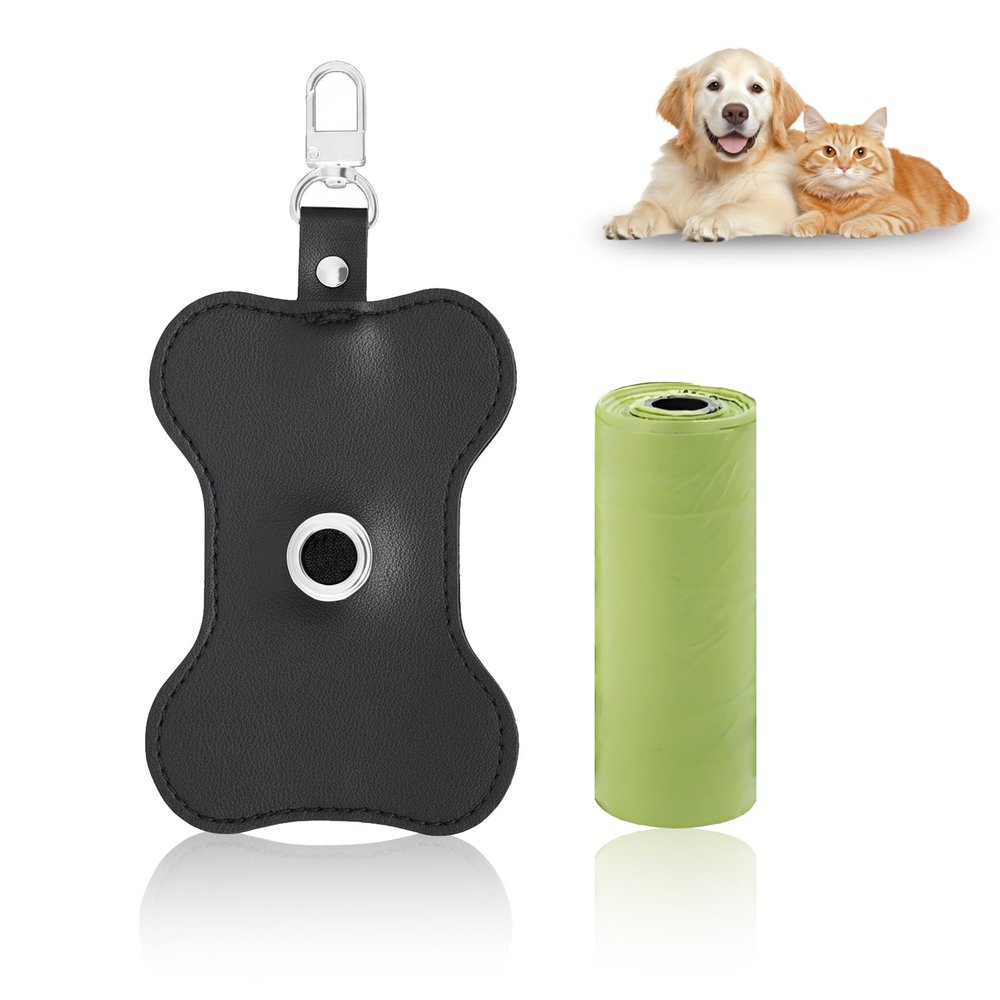 Dog Poop Bag Dispenser with 1 Roll of Bags