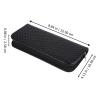 Black Leather Case with Zipper for Hairdressing Scissors view 2