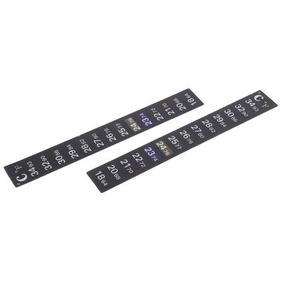 VICASKY 2-Piece Aquarium Thermometer Strips, Color-Changing Thermometer Stickers with Digital Display for Freshwater and Saltwater Aquariums