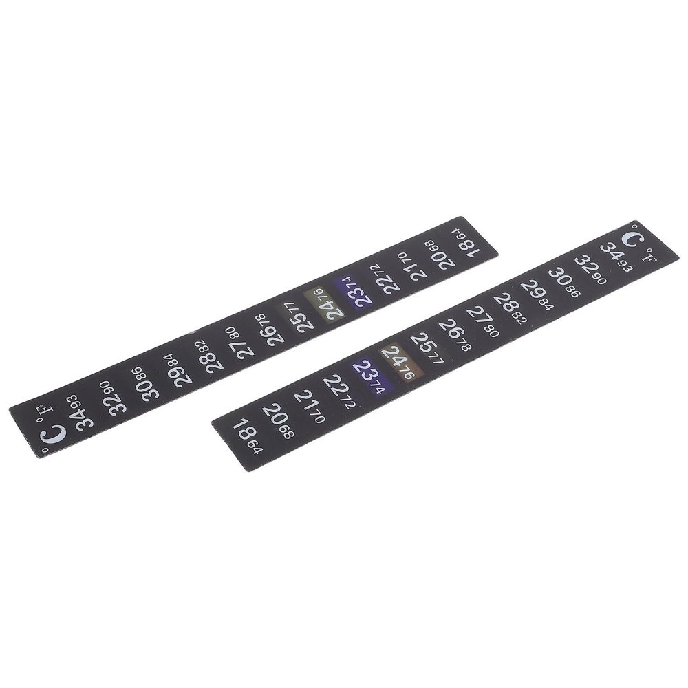 VICASKY 2-Piece Aquarium Thermometer Strips, Color-Changing Thermometer Stickers with Digital Display for Freshwater and Saltwater Aquariums