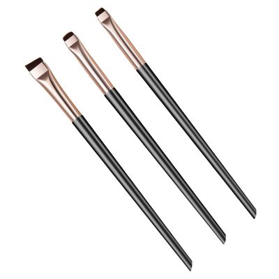 Artibetter Precise Eyeliner Brush Set, 3 Pieces, Angled Tip