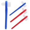 JHKNNK 4-Piece Portable Denture Brushes with Soft Bristles, Double-Sided view 1
