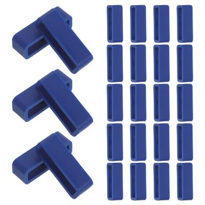 CATIEBYE 30-Piece Silicone Watch Band Keeper Replacement Loops