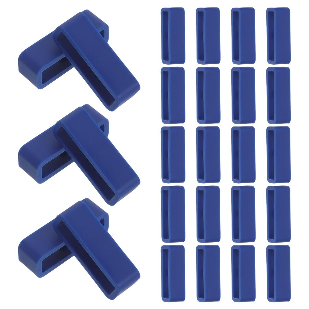 CATIEBYE 30-Piece Silicone Watch Band Keeper Replacement Loops