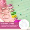 100 ABS Nail Tip Sticks, Foldable with Ring, for Christmas Parties view 4