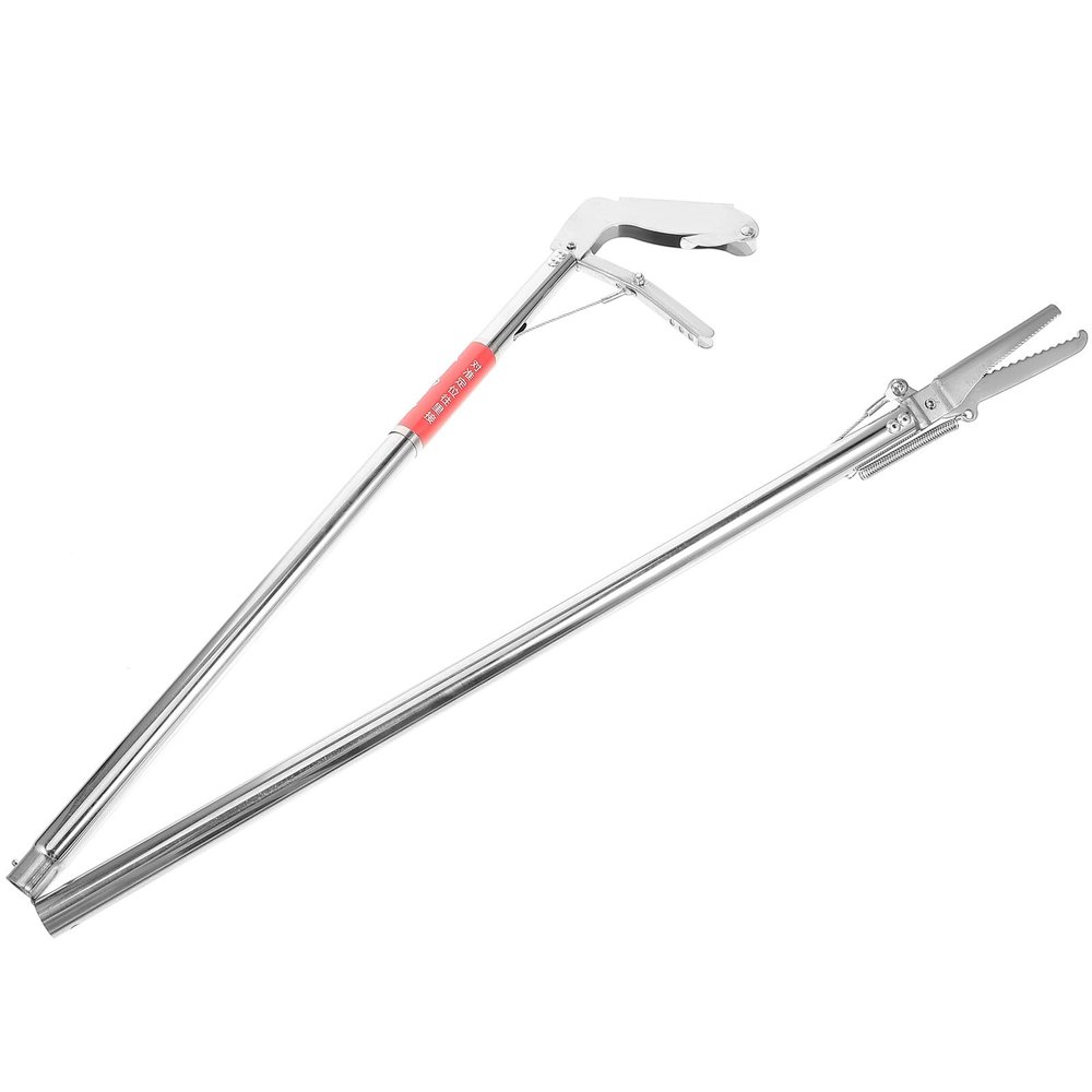 OHPHCALL Stainless Steel Folding Snake Catching Tongs with Wide Jaw