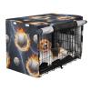 RPLIFE Waterproof Dog Crate Cover with Bottom Buckles and Mesh Windows view 2