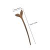 BIUDECO Antique Chinese Hand-Carved Wooden Hairpin view 2
