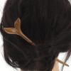 BIUDECO Antique Chinese Hand-Carved Wooden Hairpin view 3