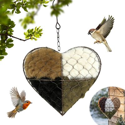 Refillable Heart-Shaped Birdhouse