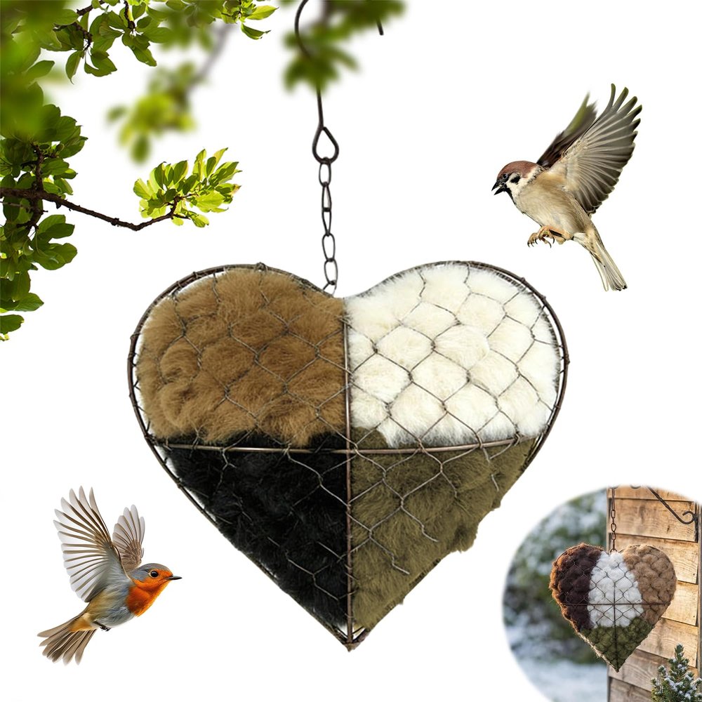 Refillable Heart-Shaped Birdhouse