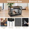 Dog Kennel Cover, Highland Cow Design, Easy to Install, Size M, Black view 4