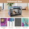 RPLIFE XL Dog House Cover with Unicorn Flower and Rainbow Design view 4