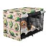 Cute Funny Avocado Green Dog Crate Cover, Roll-Up Sides, Mesh Windows, Small view 2