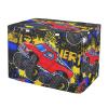 RPLIFE Dog Crate Cover, Cute Cartoon Truck, Windproof, UV-Resistant, Size S view 1